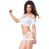 Chilirose - Cr 3779 Ensemble Deux Pièces Blanc S/M